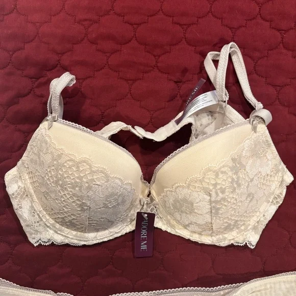 Adore Me Jana Push Up Nude Bra and Underwear - Picture 2 of 3